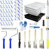 Qrenia Paint Roller Kit with 2 to 4 FT Extension Pole for House