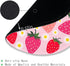 Gctriki Strawberry Mouse Pads, Cute Small Round Mousepad with Stitched Edge, Non-Slip Rubber Base