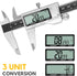 Digital Caliper Measuring Tool, 6 Inch with Large LCD Screen for Easy Switching Between Inch, Millimeter, and Fraction
