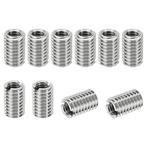 PATIKIL 10 Pcs Thread Adapters Sleeve Reducing Nut, M6*1 Male to M4*0.7 Female Stainless Steel Fastener