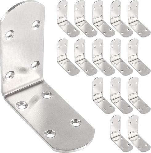 KEILEOHO 16 PCS Heavy Duty L Brackets, 3 x 3 Inch L