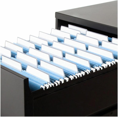 Smead Hanging File Folder with Erasable ProTab, 1/3-Cut Tabs, Adjustable Position, Letter Size, Blue, 20 per Box