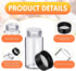 220 Pack 20 ml Clear Glass Vials, Small Empty Sample Bottles with Screw Cap and Plastic Mini Funnels