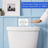 Septic System Do Not Flush Toilet Sign, White Acrylic 5 x 3.5 in, Safe Toilet Paper Sign