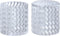 Aspen Creative 23646-60-2,Clear Glass Shade w/Diamond Pattern For Lighting fixture/Vanity Light/Wall Light/Pendent.Size:4-1/2"D x 4-3/4"H.Center