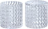 Aspen Creative 23646-60-2,Clear Glass Shade w/Diamond Pattern For Lighting fixture/Vanity Light/Wall Light/Pendent.Size:4-1/2"D x 4-3/4"H.Center