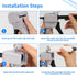 AB Glue Gun Dispensing Gun 50ml, Two-Component Epoxy Glue Gun 2:1/1:1 with 8 Mixing Nozzles, Suitable for Double
