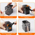 Manual Pencil Sharpener, Black, Stronger Helical Blade for Fast Sharpening, Ideal for Kids and Artists