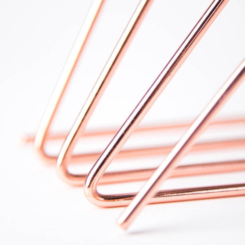 U Brands Copper/Rose Gold Wire Metal Desktop Letter Sorter