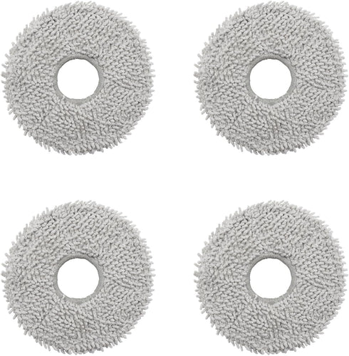 Replacement Washable Mop Cloth for ECOVACS X2/X2 Pro Robot Vacuum Cleaner, Includes 4 Mop Pads