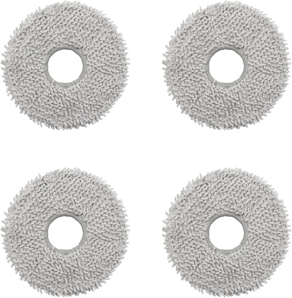 Replacement Washable Mop Cloth for ECOVACS X2/X2 Pro Robot Vacuum Cleaner, Includes 4 Mop Pads