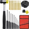 LFSEMINI Pin Punch Set, 22pcs Removing Repair Tools, Including Universal Block, Brass Pin