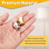 1" 1/4-27 uxcell Tall Lamp Finials Chrome, Thread Lamp Cap Knob Decoration Screw Cap Nuts with Cleaning Cloth for Table