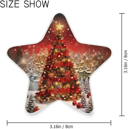 3D ALAZA Merry Christmas Ball Snowflake Star Shaped LED Night Light Dusk to Dawn Sensor Plug in Night Home Decor Desk