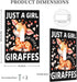 Sturin 1 3X5 Just a Girl Who Loves Giraffes Wall Plate Light Switch Cover Gang Single Toggle Toggle Switch Art Plates