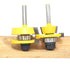 Bits,2PCS Set 1/4 Inch Shaker Rail and Stile Router Router Bit Shank,Combination Bevel Profile Scriber,for Cabinet