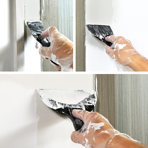 Fledomx Set 3 Pack 2" 4" 6" Spackle 3 Plastic Putty Knife Flexible Scrapers Knives & Paint Scraper Tools for Drywall