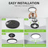 12 Inch 24W 3000K/4000K/5000K, Closet hykolity Selectable CCT LED Round Flat Panel Light, Edge-Lit Flush Mount Ceiling
