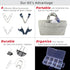 Variety Office Supplies Clips Kit with Box, Binder Clips, Paper Clips, Hinge Clips, Push Pins for Home, School, and