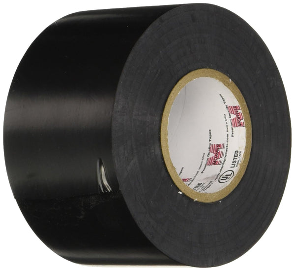 Morris 60202 Black Vinyl Electrical Tape, 8.5 mil, 66' Length, 2" Width, Commercial Grade