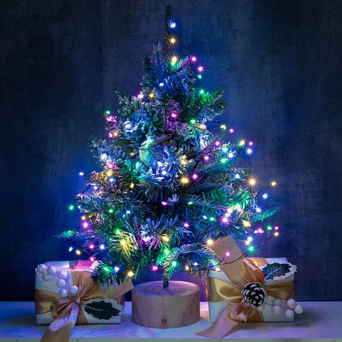 Fairy Lights Plug in, 10FT 100 LEDs Waterproof String Lights, Green Wire Firecracker Lights with Remote 8 Modes for