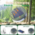 MDCMLKS 39.4FT 8 Solar Camping String Lights, Portable Waterproof Camping Light with Lighting Modes, Solar Powered