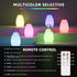 IP44 uuffoo Rechargeable Portable Table Lamp, Cordless RGB Lantern with Remote, Decorative LED Night Light, Waterproof