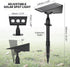LUMLLSAJI IP65 (2) Solar Spot Lights Outdoor, RGB Solar Landscape Spotlights Waterproof Adjustable Light House Lights