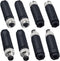 M8 3 Pin Male & Female Socket Panel Aviation Wire Connector, 8mm Industrial Circular Sensor, 4 Sets, Outdoor Waterproof