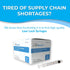3mL Sterile Luer Lock Syringe, Individually Sealed - 100 Syringes per Box (no needle)