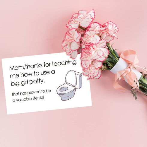 Arsagen Thank You Mom Card, Funny Mother's Day Card From Daughter, Sincerely Happy Birthday Day Card for Mom - Big Girl