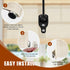 Seprochoo 3 Set, Sun visor parts Bungee kit and end cover, weather resistance, for Coolaroo external roller shutter