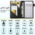 RAUEDWDJS Server Book for Waitress with Everlasting Pencil, Money Pocket Leather Wallet Booklet, Guest Check Receipt