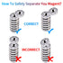 20Pcs Holes,0.63"(16mm) Countersunk Super Strong Round Base Cup Neodymium Magnets with Ring Rare Earth Magnets Heavy