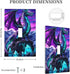 HTSAHKV 3 5 Inch Purple Dragon Wall Plate Light Switch Cover Single Gang Outlet Faceplate Print Plate Cover X