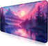 LQFIWSS Sunset Mountain Scenic XXL Extended Mouse Pad, Fuji Mountain Large Laptop Pad,