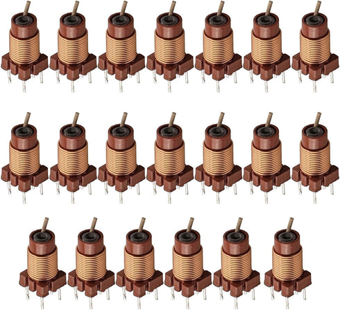 Nutup 0.6uH-1.7uH 12T 20-Pack Adjustable High-Frequency Ferrite Core Inductor for Electronic Components Computers Hard
