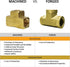 Brass 45 Degree Street Elbow, 3/4" Male x 3/4" Female NPT, 2 Pack