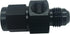 6AN Male to Female Fuel Pressure Take Off Fitting - Aluminum AN6 to 6 AN Hose Union Swivel Pipe Adapter (Black)
