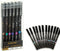 Gel Ink Pens, 12PCS Erasable, 0.5mm Fine Point Black/Blue, Medium Point for Journaling, Writing, Drawing, Office
