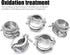 6PCS 1 inch NM Cable Clamp Type Connectors for Metallic Conduit Protect Cables Silver by Fuzbaxy
