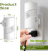 Dimmable 2 Pack 3 4-Level Plug in Night Light Motion Sensor, LED Nightlight with Color Modes, Brightness, Dusk to Dawn