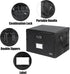 DEEGO Fireproof Document Box, Water-Resistant File Organizer Box with Lock, Portable File Box for Home Office
