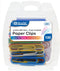 B BAZIC PRODUCTS Jumbo Color Paper Clips, 50 mm, Assorted, 100 Per Pack (205-24P)