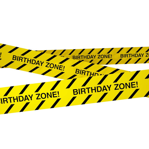 Tapix Birthday Zone Party Decoration 3 in. Wide X 100 Ft. Long