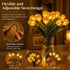 20pcs Vase,13in (10, Giltpeak LED Radiant Romantic Tulip Light with a Tulips Night Light that Never Fade, Valentine's