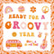 Whaline 60Pcs Groovy Retro Boho Bulletin Board Kit, Pink Orange Rainbow Flower Cutouts for Classroom Office Decor