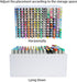 SANFURNEY Marker Pen Organizer Holder for 180 Markers, Desktop Art Supply Storage Rack for Home Classroom Office