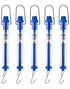 QWORK Plastic Tubular Spring Scale - 5 Pack 1000g/10N Capacity, Clear Plastic Body with Zeroing Capability