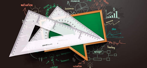 CXP Good Goods Set,Triangle Protractor,2 3) Large Triangle Ruler Square Pieces (Size